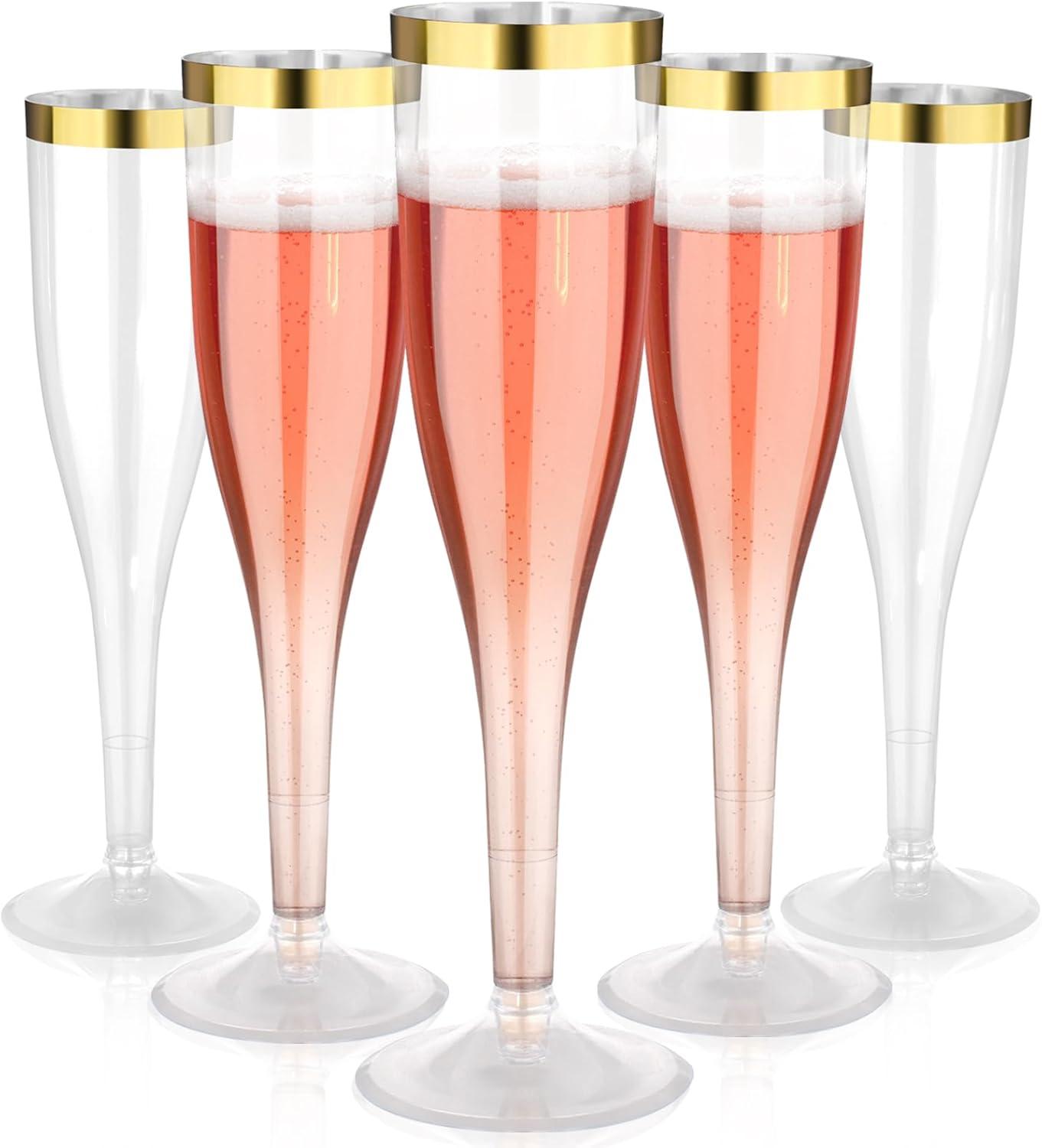 Gold Rim Flutes Versus: A Surprising Pick For Party.toast