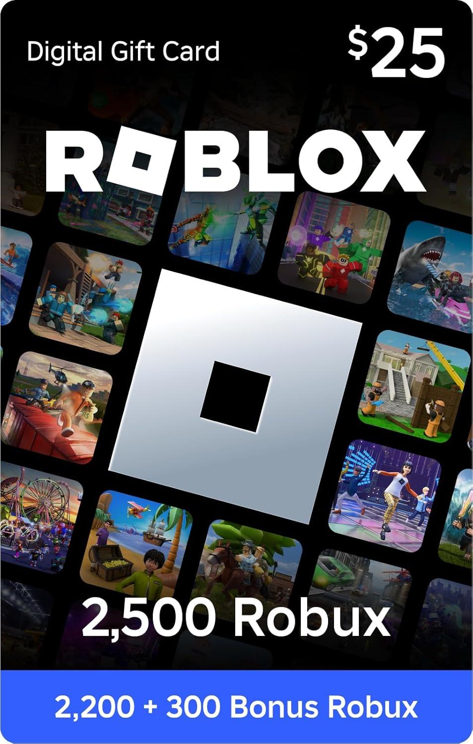 Roblox Gift Card:2500 Robux VS Exclusive Item: Tested Comparison...Digital Fun!