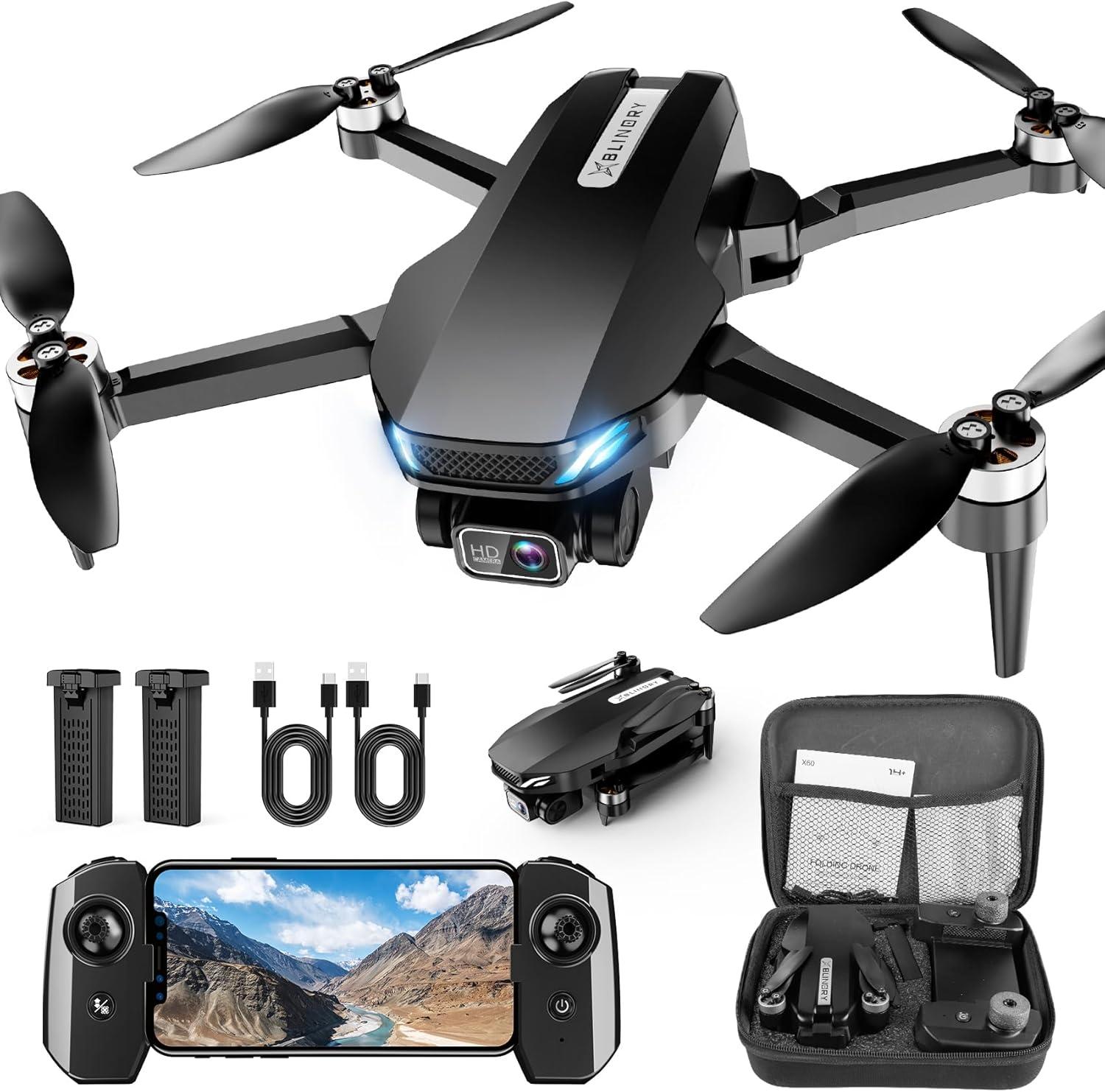Surprising Drone Showdown: 2K FPV, Gesture Selfie, 2 Batteries—Perfect for Beginners!