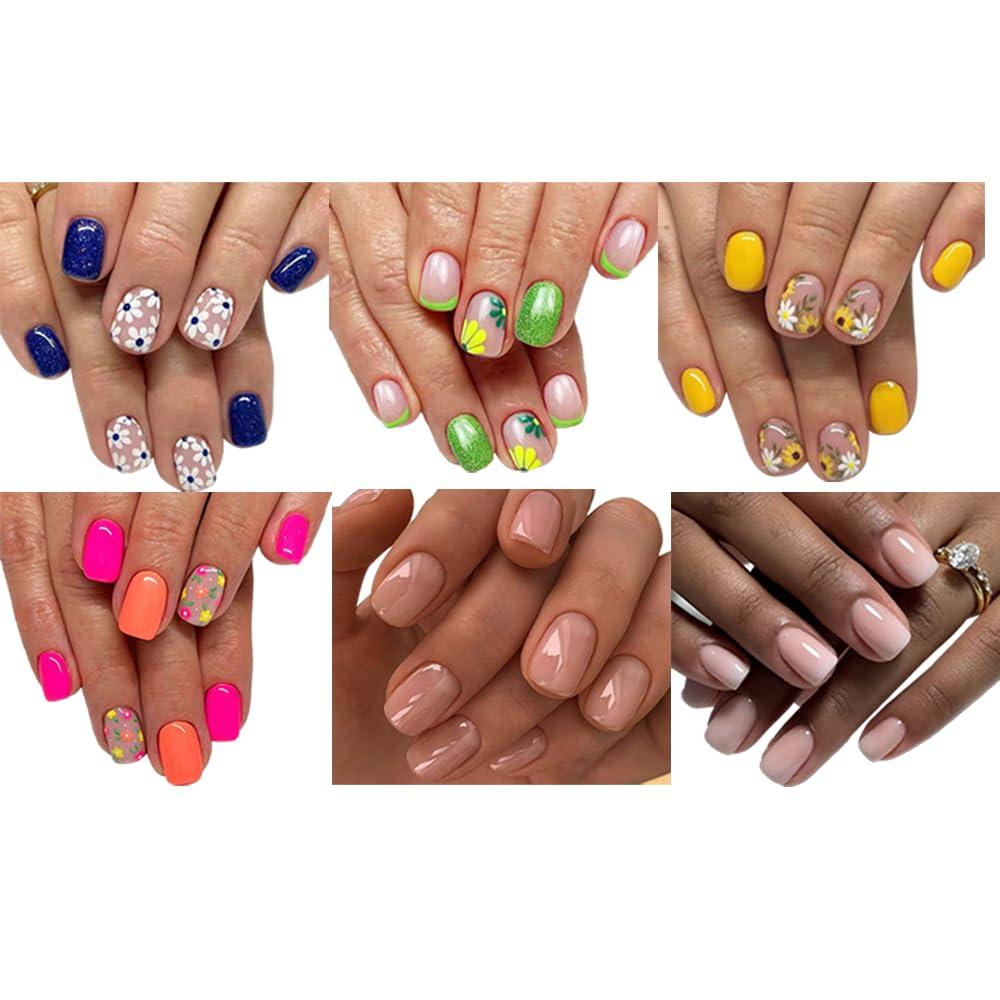 6 Packs Glue Nails vs Tabs? Fake Nail Compared, Tested for Trendy Style