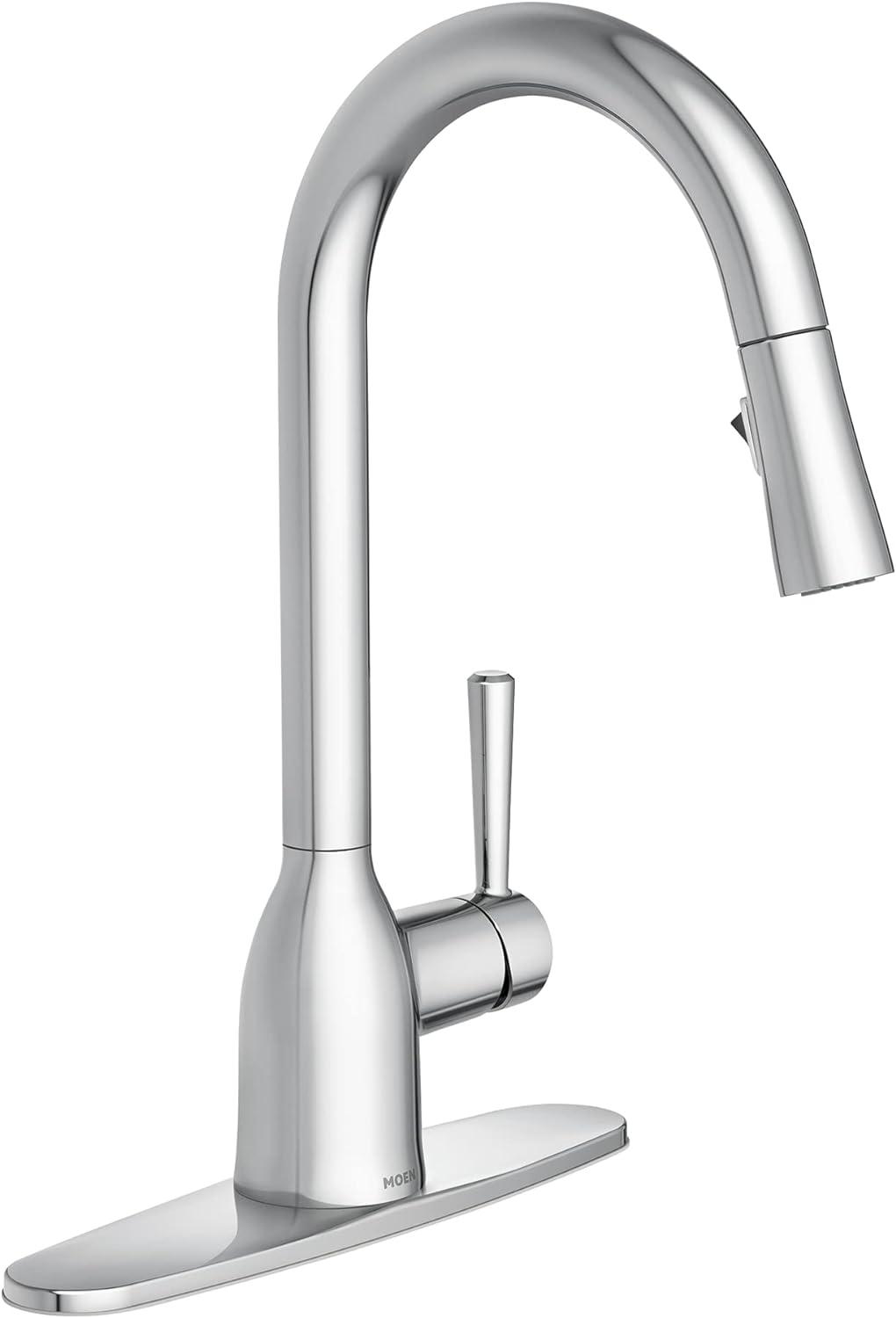 High Arc Moen Versus Pull Down Sprayer... Chic Modern Kitchen Sink Showdown