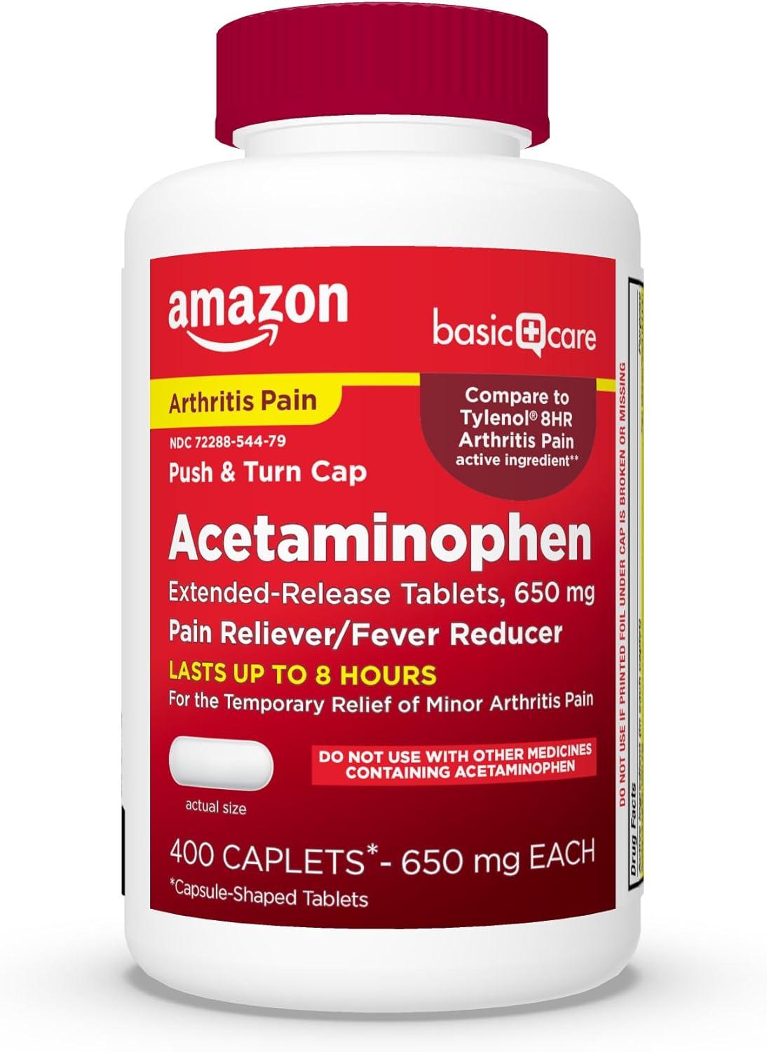 Arthritis Pain Injected: Acid-Test Versus Amazon Basic Acetaminophen... Surprise!