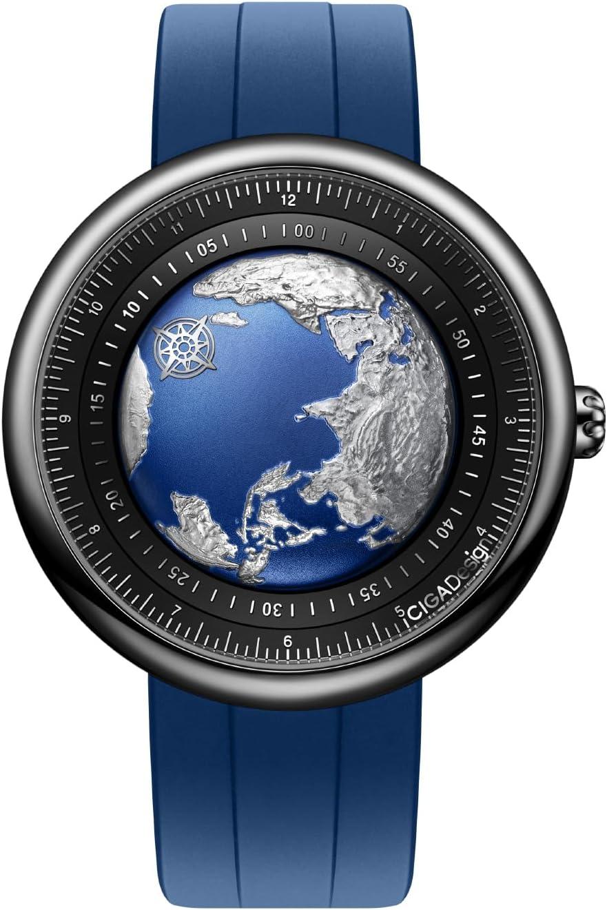 Blue Planet U Series Watch: Stainless Steel Tested, Fluororubber Benefit vs. Trending Choice... Bold Design Gift