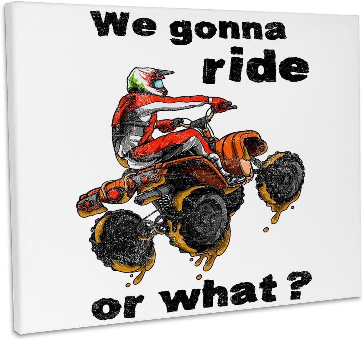 Funny ATV Quote vs Tested Canvas Art: 3dRose Showdown In Quad Country