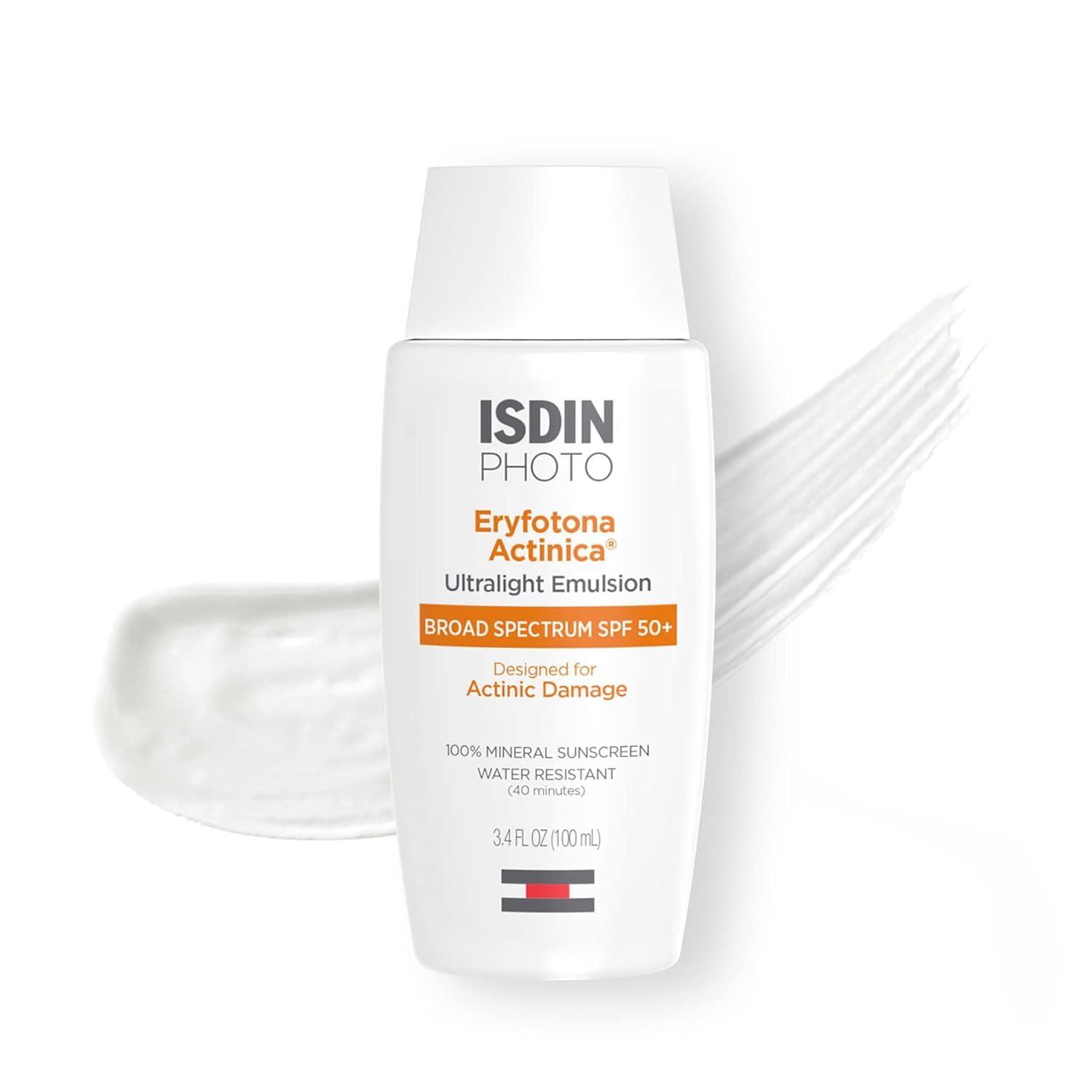 Sunscreen Showdown: ISDIN vs 100% Min - Tested, No Cast, Sensitive Skin Care Comparision
