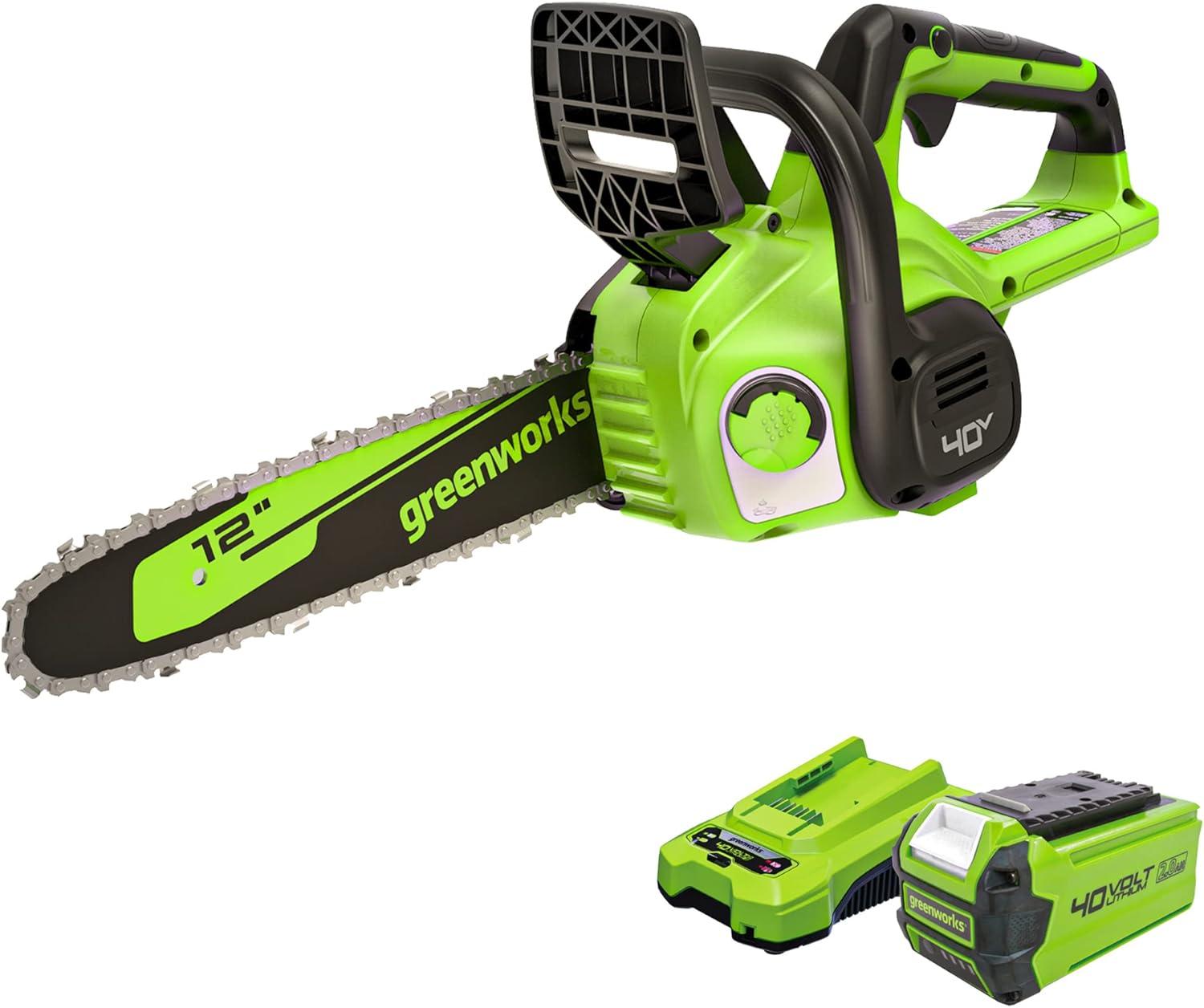 Greenworks Chainsaw Versus Storm Cleanup: Compact, Tested, 40V Power... Quick Review