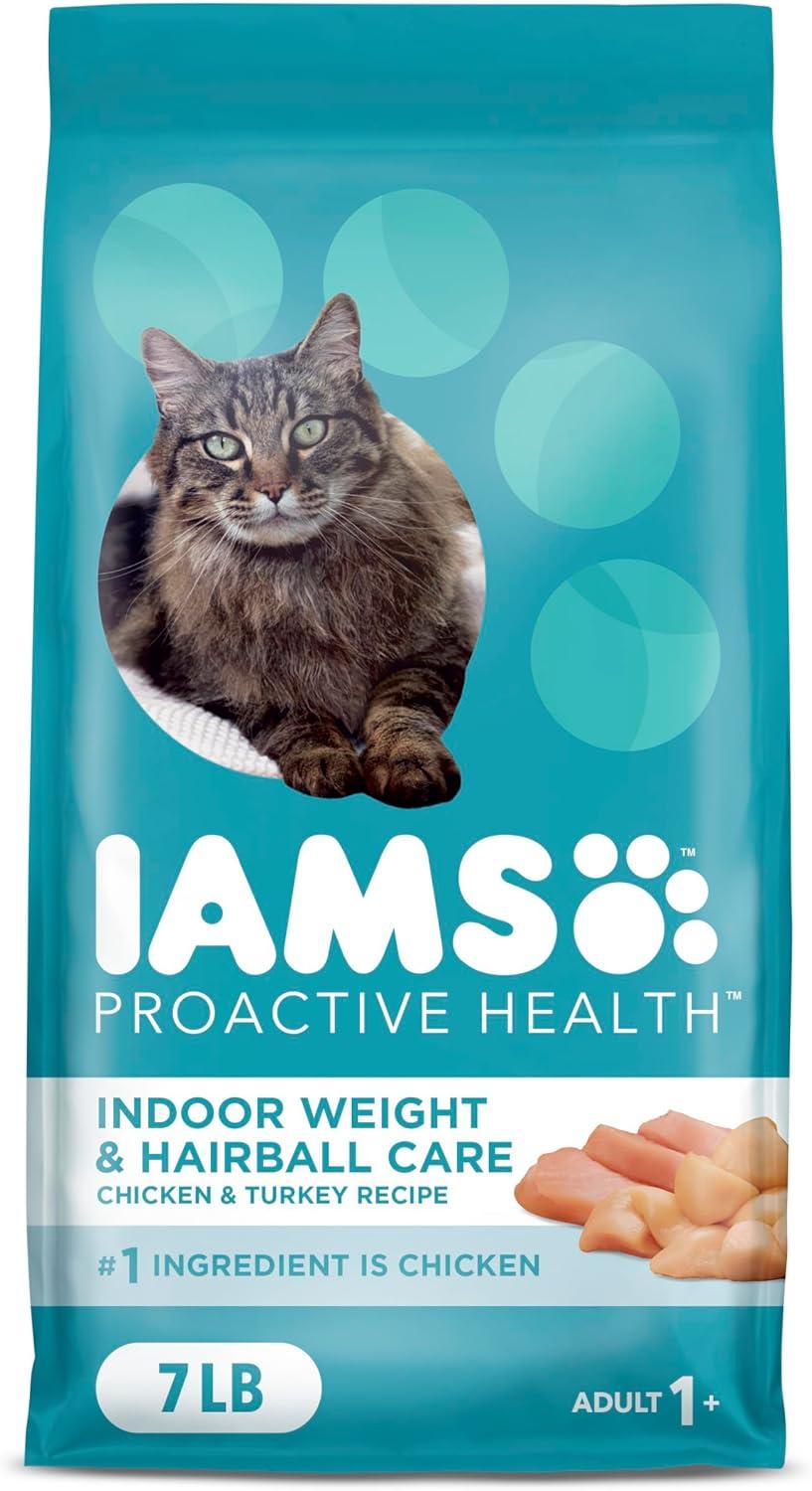 Compare Iams Proactive Health vs. Purina One... Surprising Insights on Indoor Cat Food, Hairballs & Weight Control
