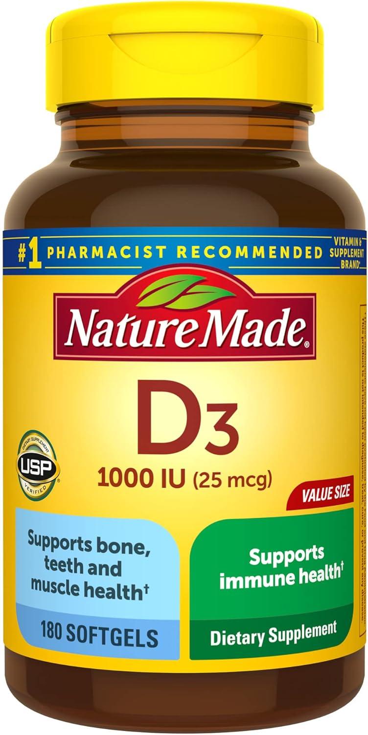 Vitamin D3 Showdown: Nature Made's Bone Support… SurprisingIU Advantage!