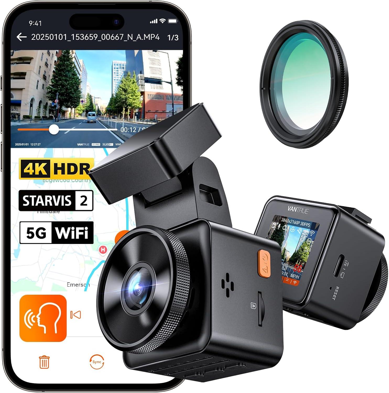 StarVIS Night Vision And 5G WiFi: Vantrue E1 Pro 4K Mini Dash Cam Versus Tests