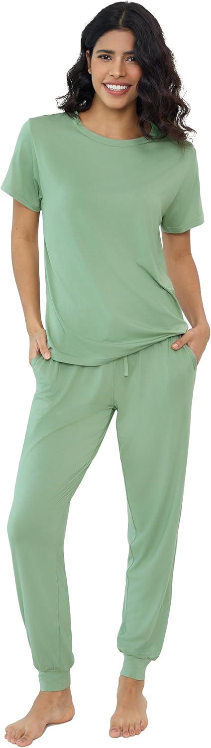 Comfortable bamboo Pjs Set, pockets, tested loungewear reviewed