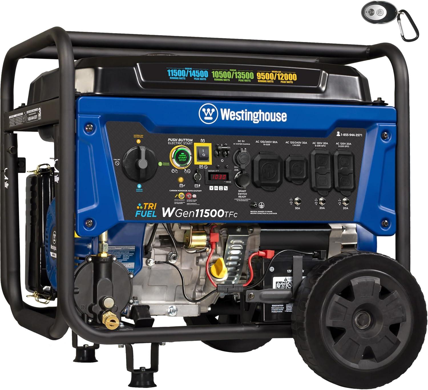 Westinghouse Generator Showdown: Surprising Fuel Versatility Compared..._peak testing