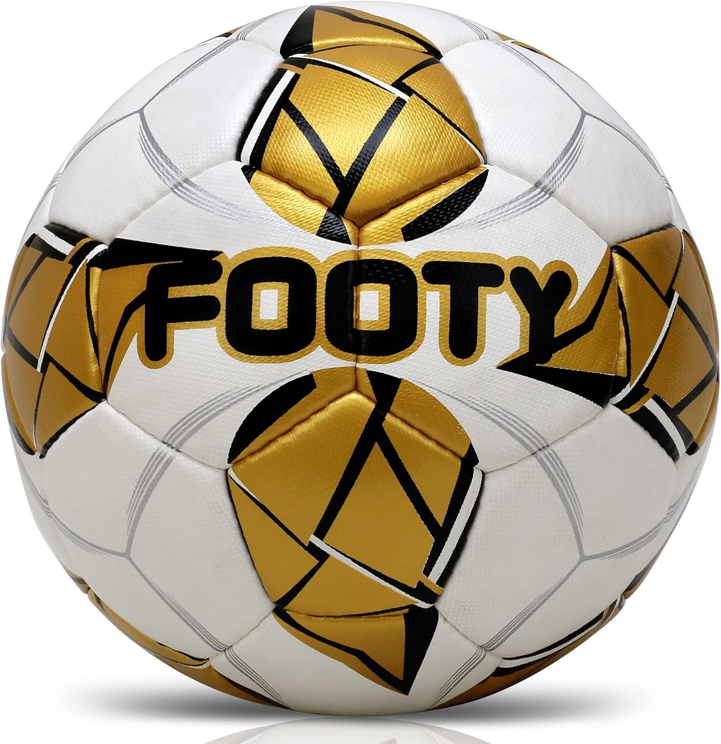 _compare: Size 5 Leather Soccer Ball tested... Youth Training Ball with Pump