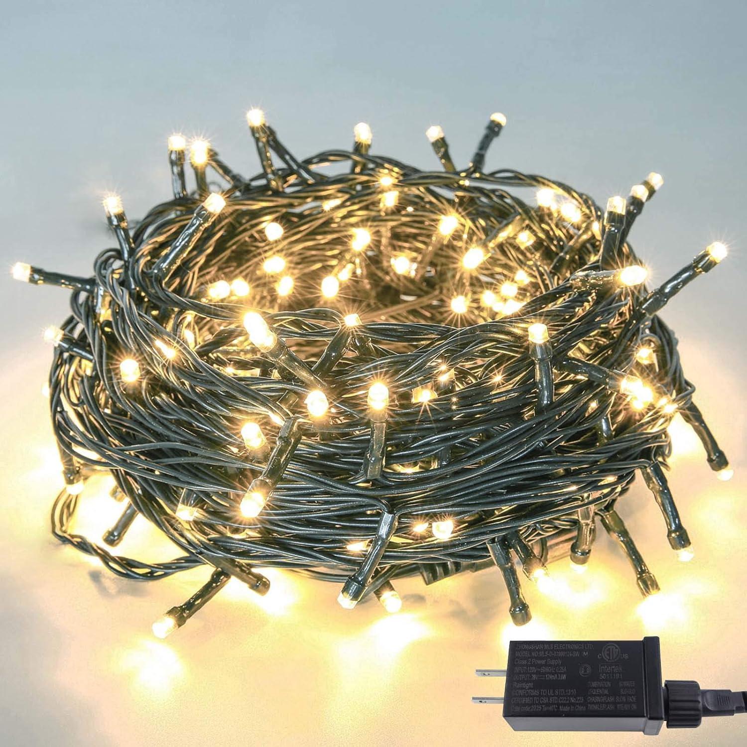 Versatile string light showdown, tested: timer, 200 LED warm white, waterproof… perfect festive outdoor decor surprise!