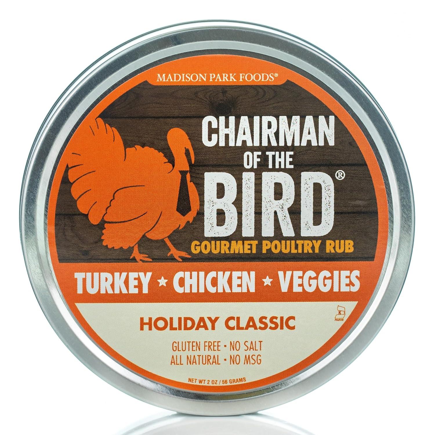 Chairman Bird Rub Versus Madison Park: tested Turkey Seasoning... Great For Smoking, Natural, Gluten-Free