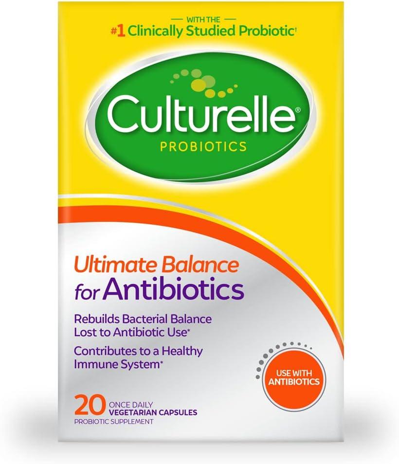 Compare Culturelle vs Antibiotics: Tested Probiotics… Good Bacteria Restore…