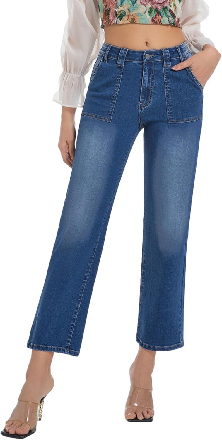 Surprising Versus High-Waisted Cropped Stretchy Women's Ankle Pants