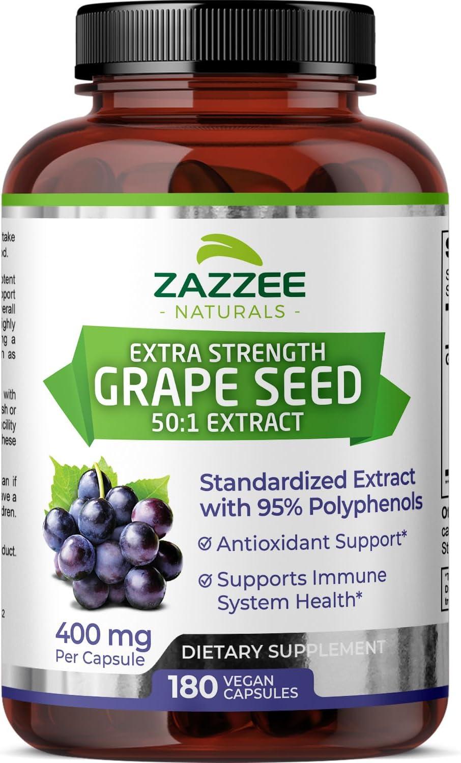 Zazzee Grape Extract Showdown: 95% Polyphenols, 400 Mg, Vegan... Surprising Insights for Savvy Buyers