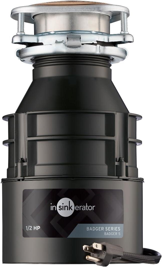Badger 5 Versus: 1/2 HP Power For Comparing Waste Disposal Insights... Smart Choice!