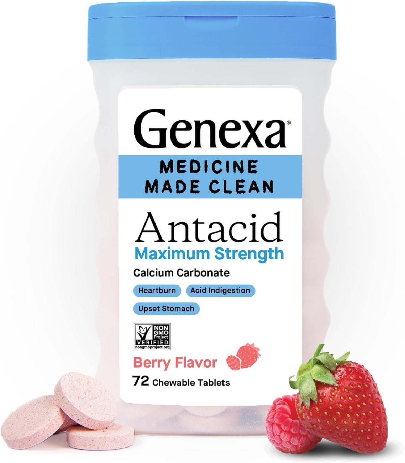 Organic Berry-Flavored Relief Tested: Genexa Clean Antacid Versus Store Brands For Heartburn... Same Power, Better Taste