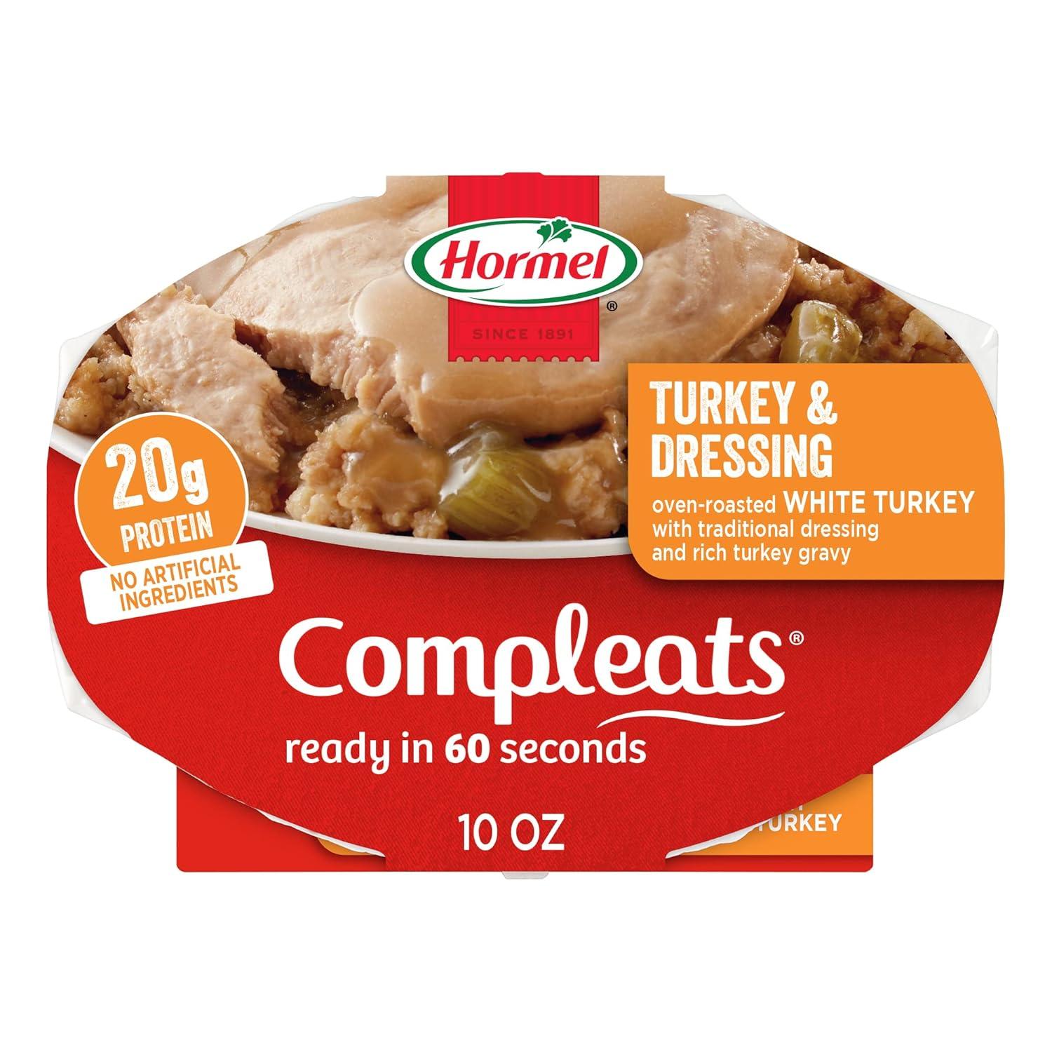 HORMEL COMPLETS Turkey Dressing vs Tray... Tested Microwavable Convenience!