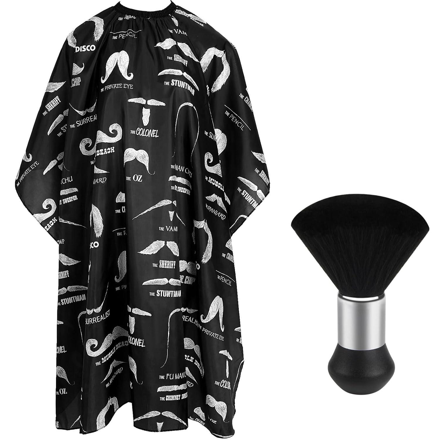 FEBSNOW beard print cape meets neck duster… Compared: Professional barber shop insight… Showdown!