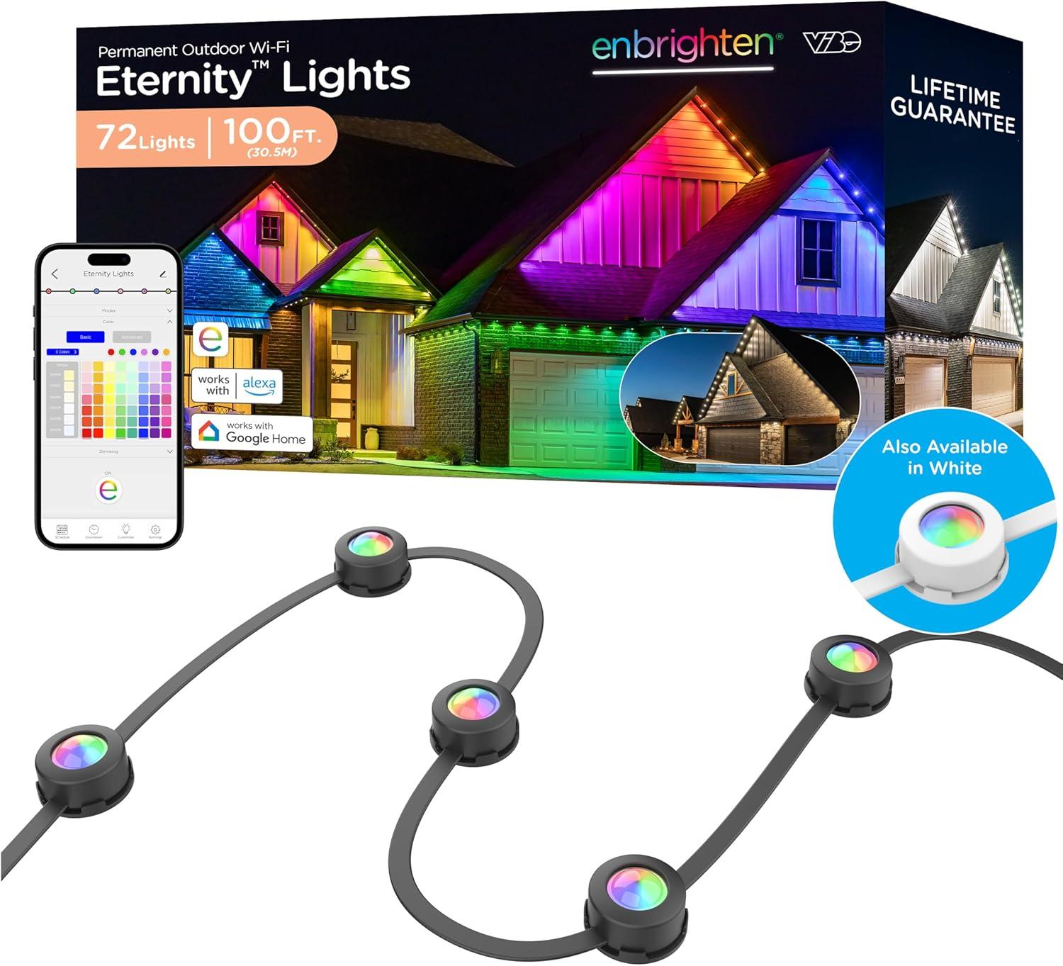 Surprising Insight: Enbrighten Eternity vs Smart Eave Lights, 100ft RGBWIC Expand Outdoor Magic!