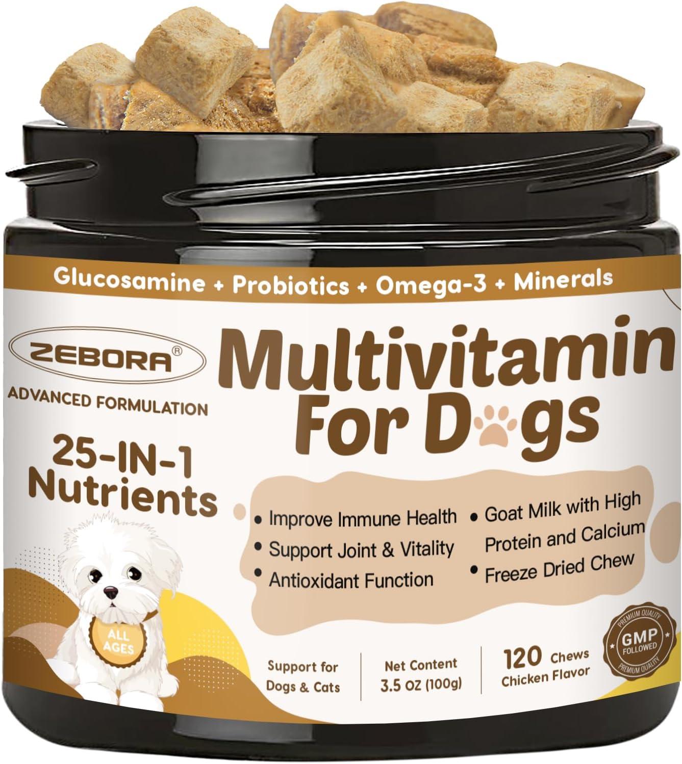 Multivitamin Versus Probiotics For Dog Health: Surprising comparison of Omega 3, Glucosamine... Read More