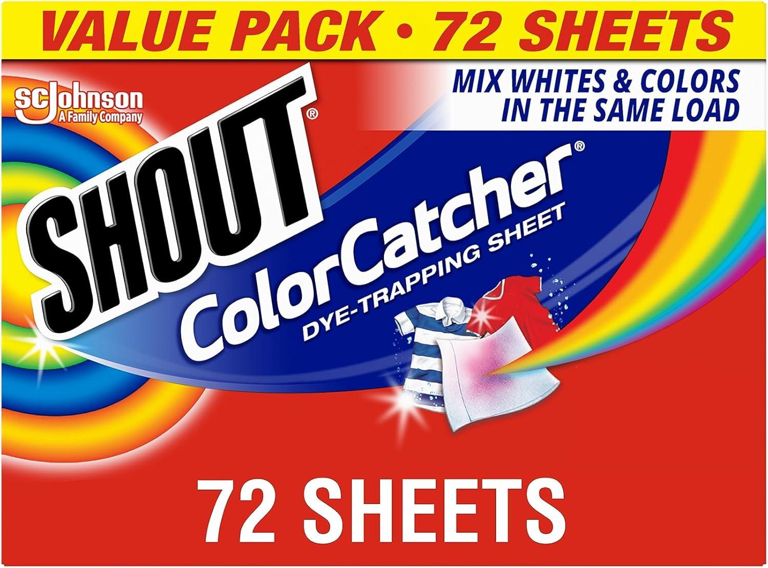 Shout Color Catchers: Mixed Wash Test, No Runs Keeps Clothes Bright... Hands-On Insight