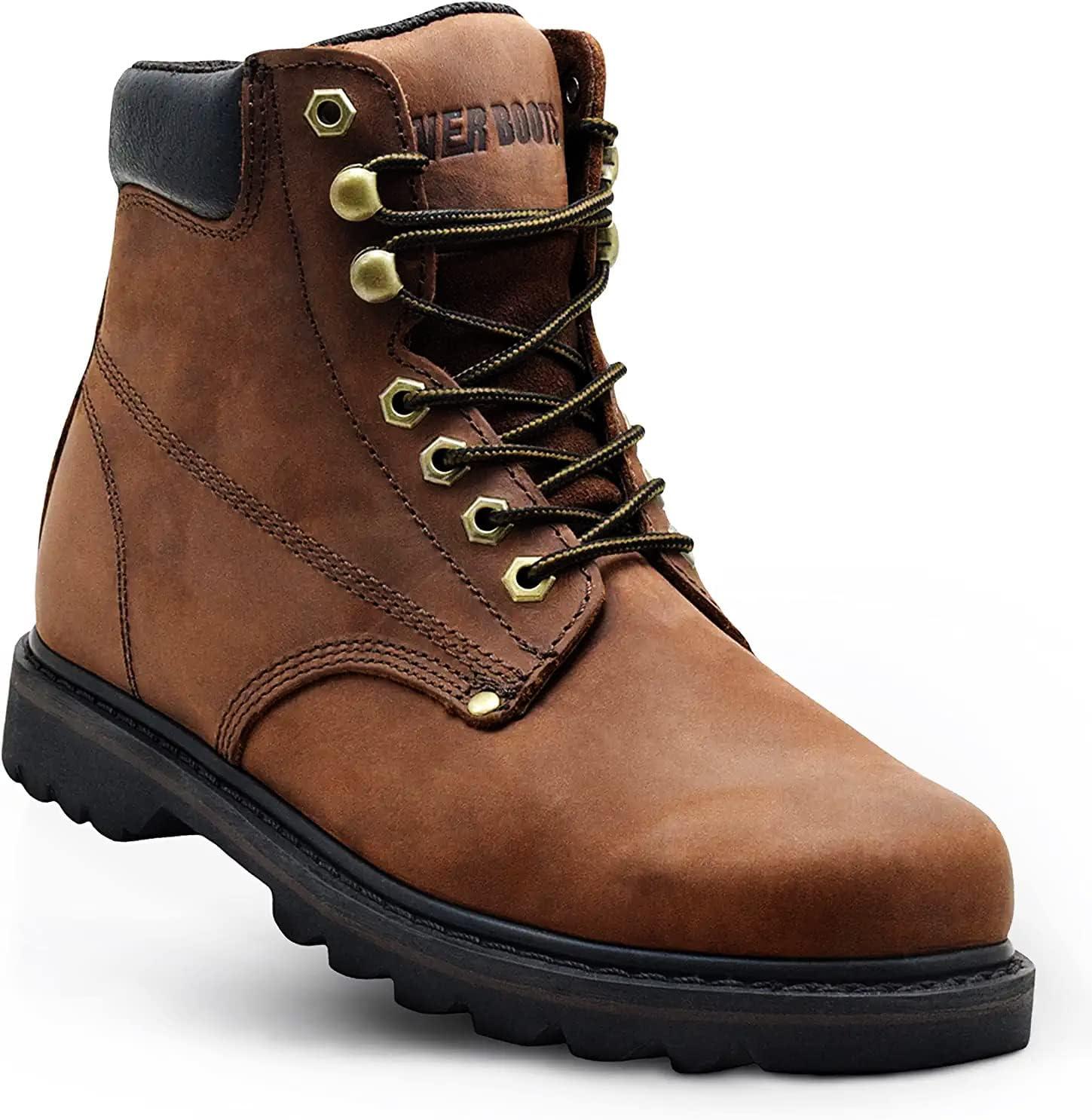 Versus Soft Toe Boots—6-Inch Leather Work Shoes: Tested Rubber Sole Insight
