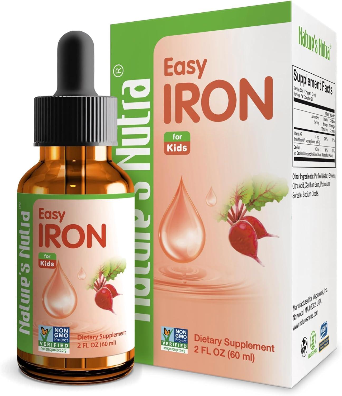 Easy Iron's Premium Ferrochel Test For Kids Compared To Non-GMO Power