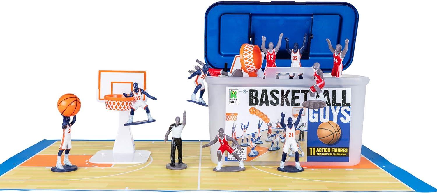 Kaskey Kids Basketball: Versus Comparable Sets... Red/Blue, 21 Pieces Stimulate Tested Creativity!