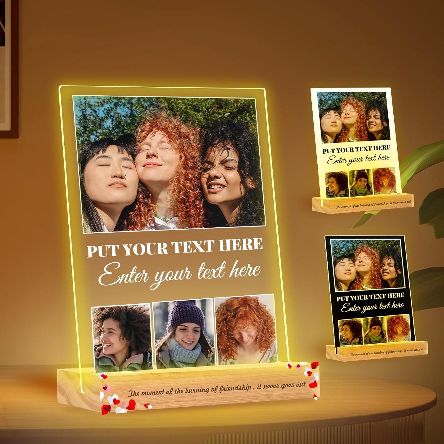 Acrylic Photo Night Light: Tested For Romantic Gifts... Perfect Anniversary Surprise!