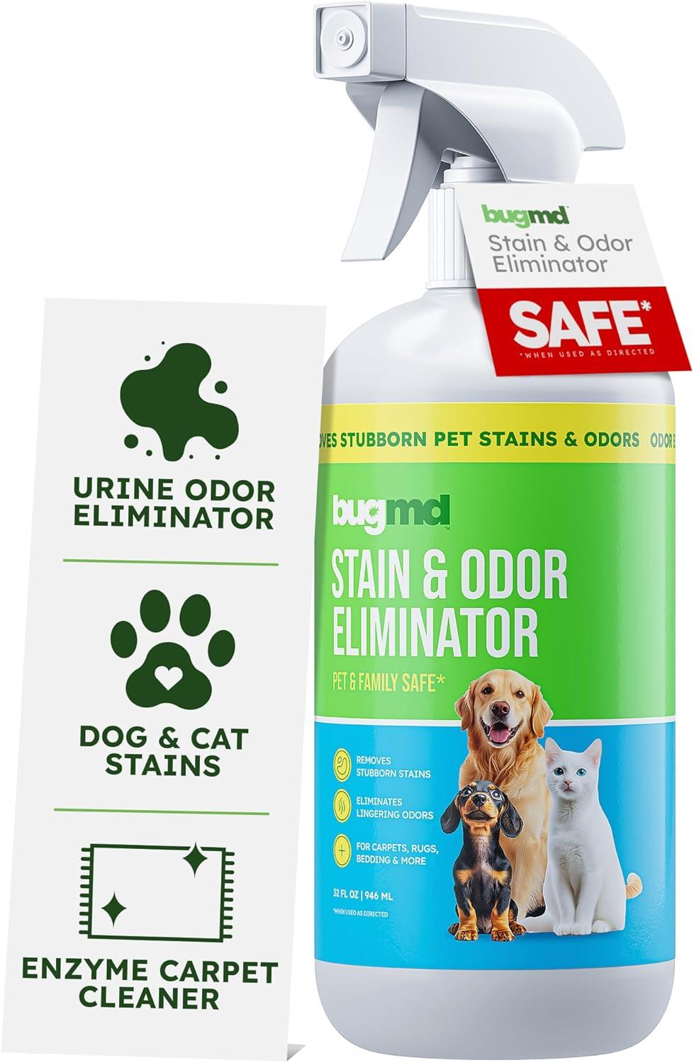 BugMD Enzyme Cleaner Versus Pet Stain... Efficacy & Odor Test