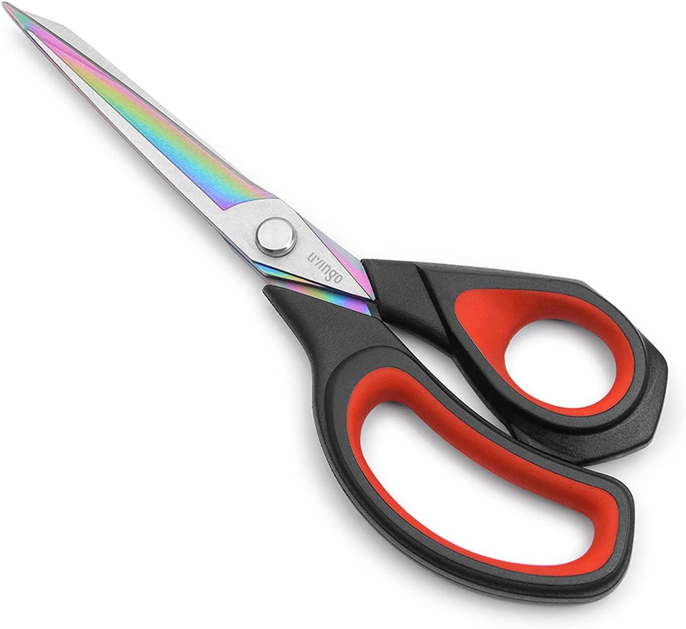 Discover Livingo Scissors: Tested vs. DIY… Heavy Duty Titanium vs. Meager Fakes. Fabric Leather Crafting Shears… (9.5 INCH)