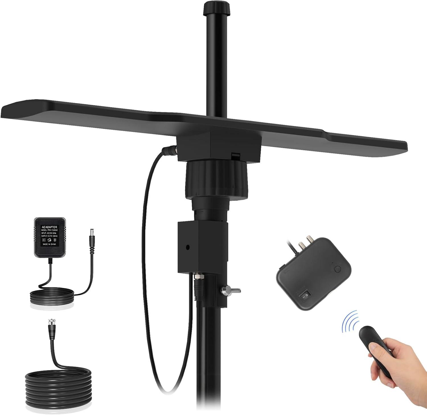 1600+ Mile Tested Outdoor Antenna, Surprising Rotation, Smart TV Use…
