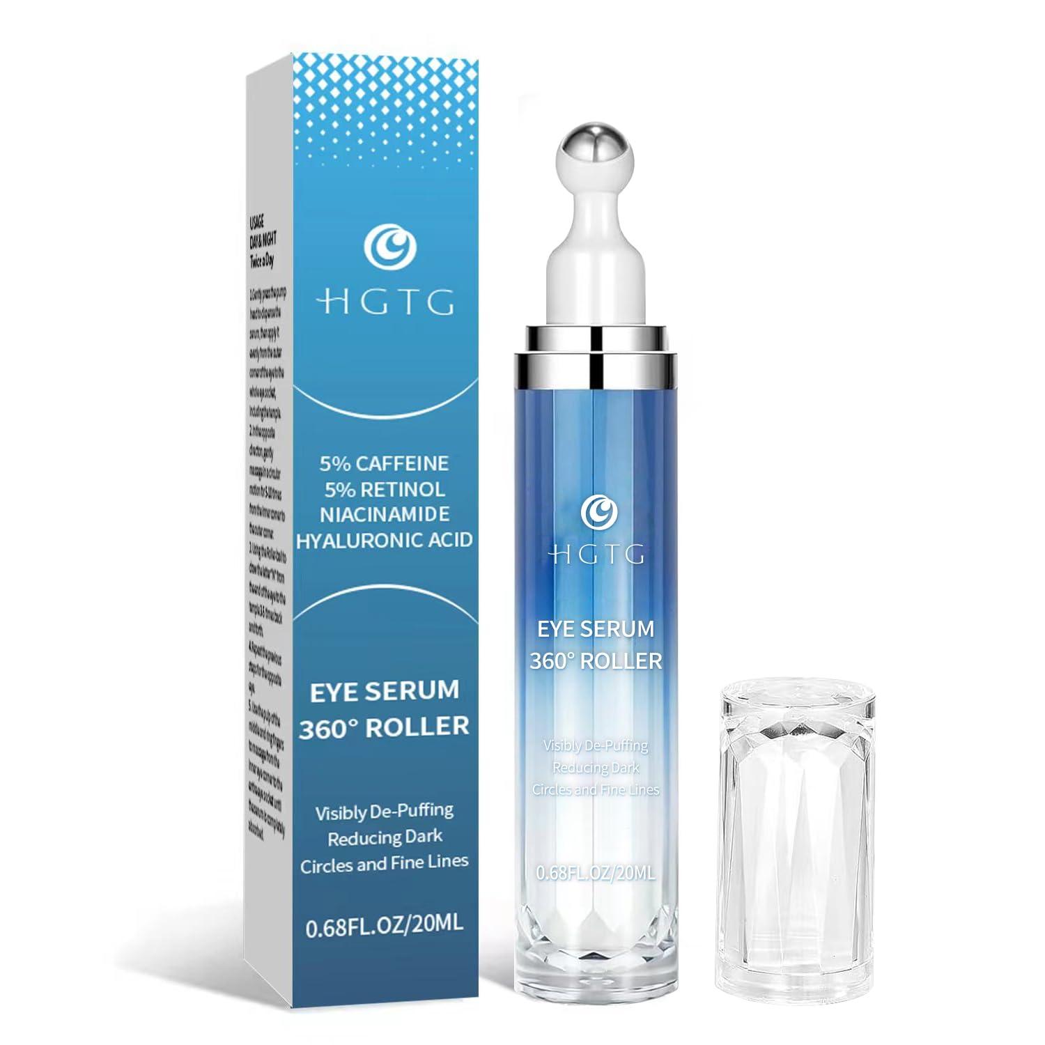 Caffeine Retinol Eye Cream Tested Versus Trendy Roller Ball... Dark Circle Fix!