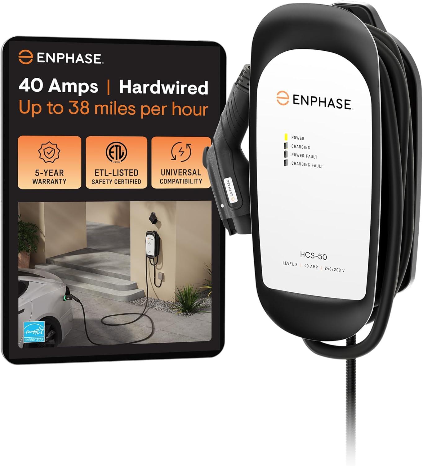Enphase HCS-50 Ev Charger: Up To 38 Mi/Hour... Wow!