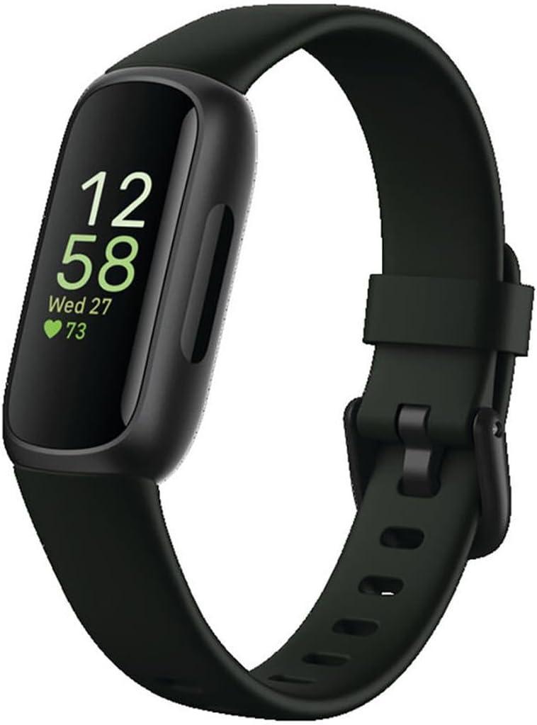 Fitbit Inspire 3 Showdown: Stress vs Sleep tested, Black for Trendy Wellness... compares Health Tracking