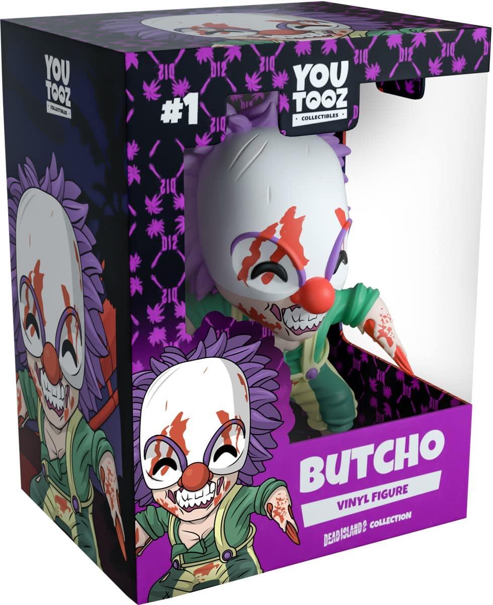 Compare Youtooz Butcho's Dead Island 2 tested, clever clown charm vs collectible vinyl surprise