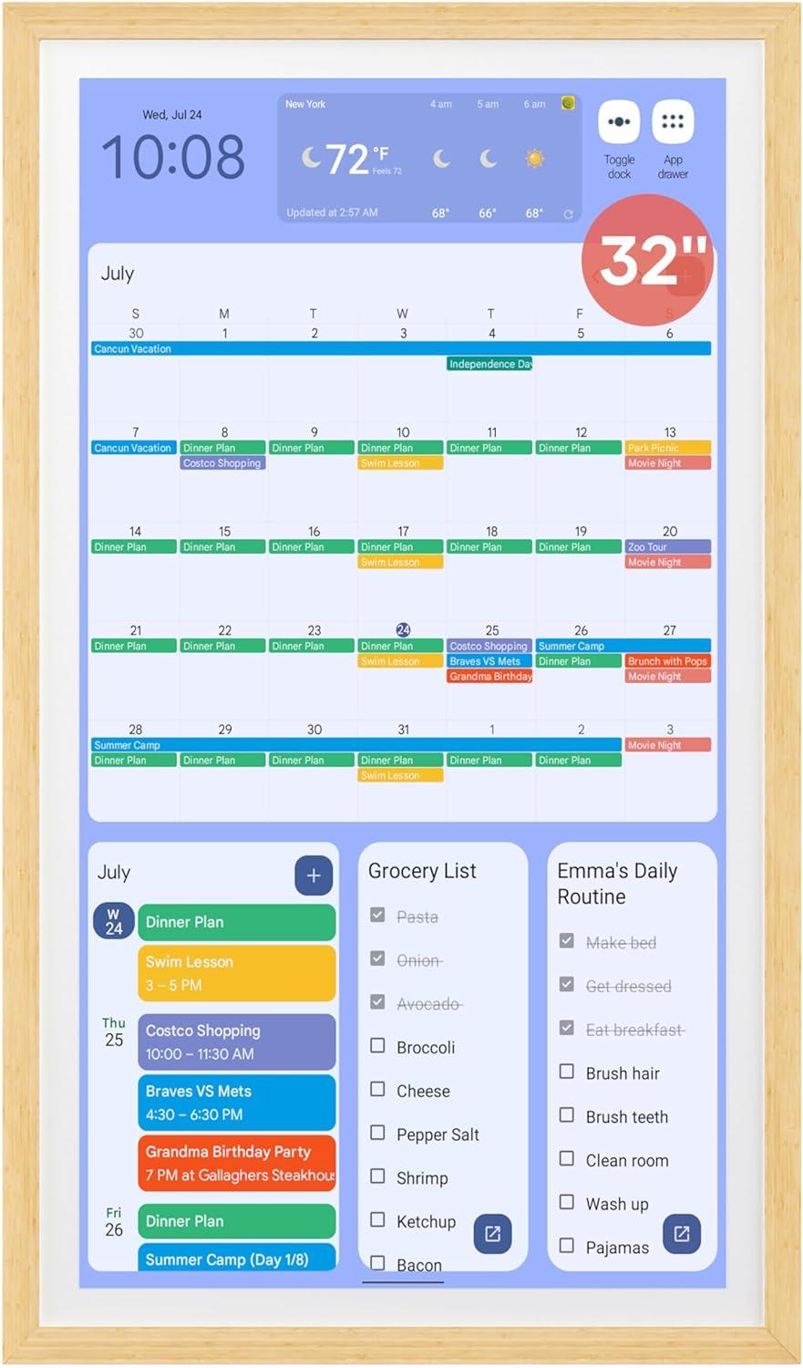 Cozyla vs. 21.5inch: Smart Calendar Showdown… Tested for Use Case