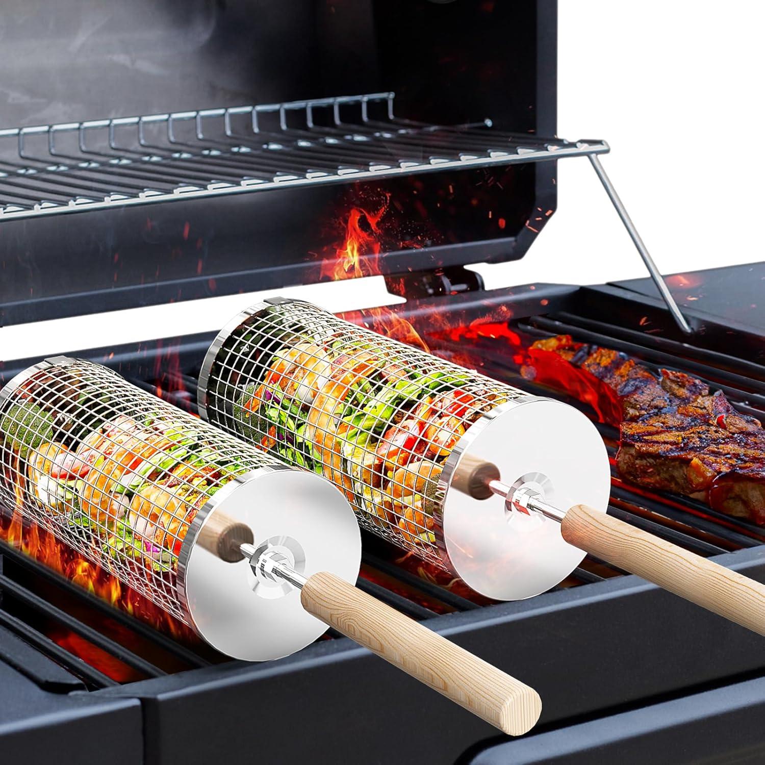 Nesting Grill Net Versus Wooden Handle: Tested BBQ For Men...Summer Perfect!