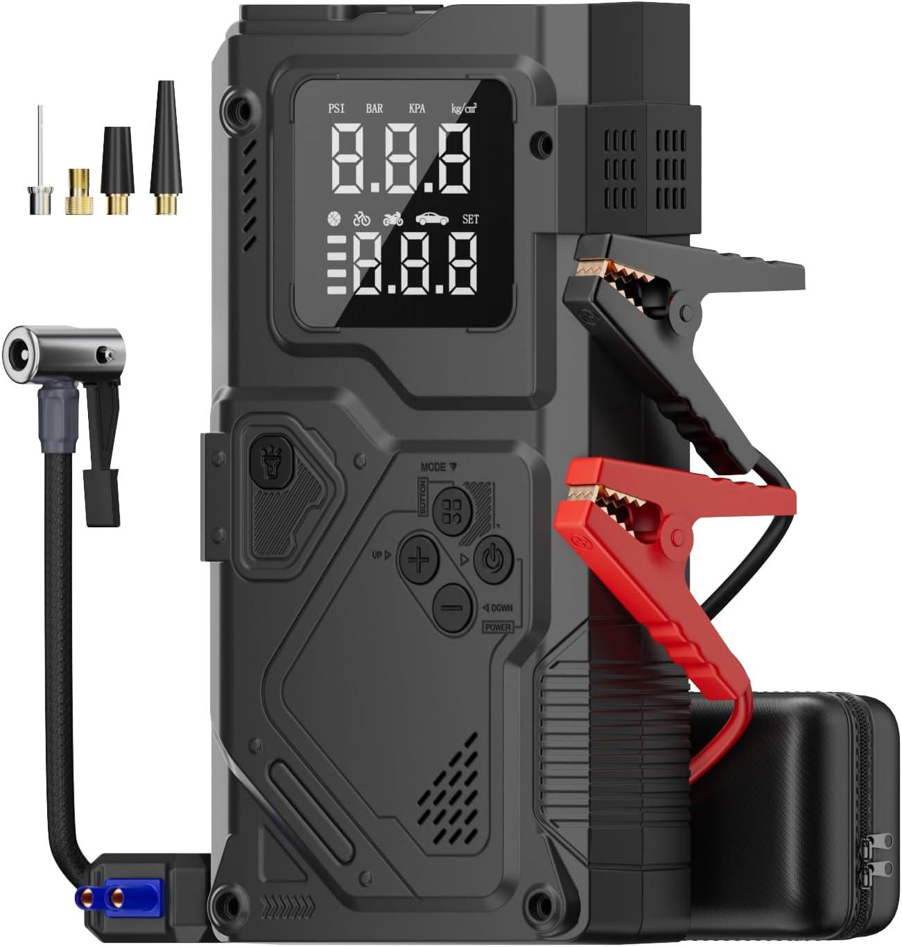 Jump Starter Versus Inflator: Surprising insight in every minute... (Reliable for all gas, diesel, bike needs)