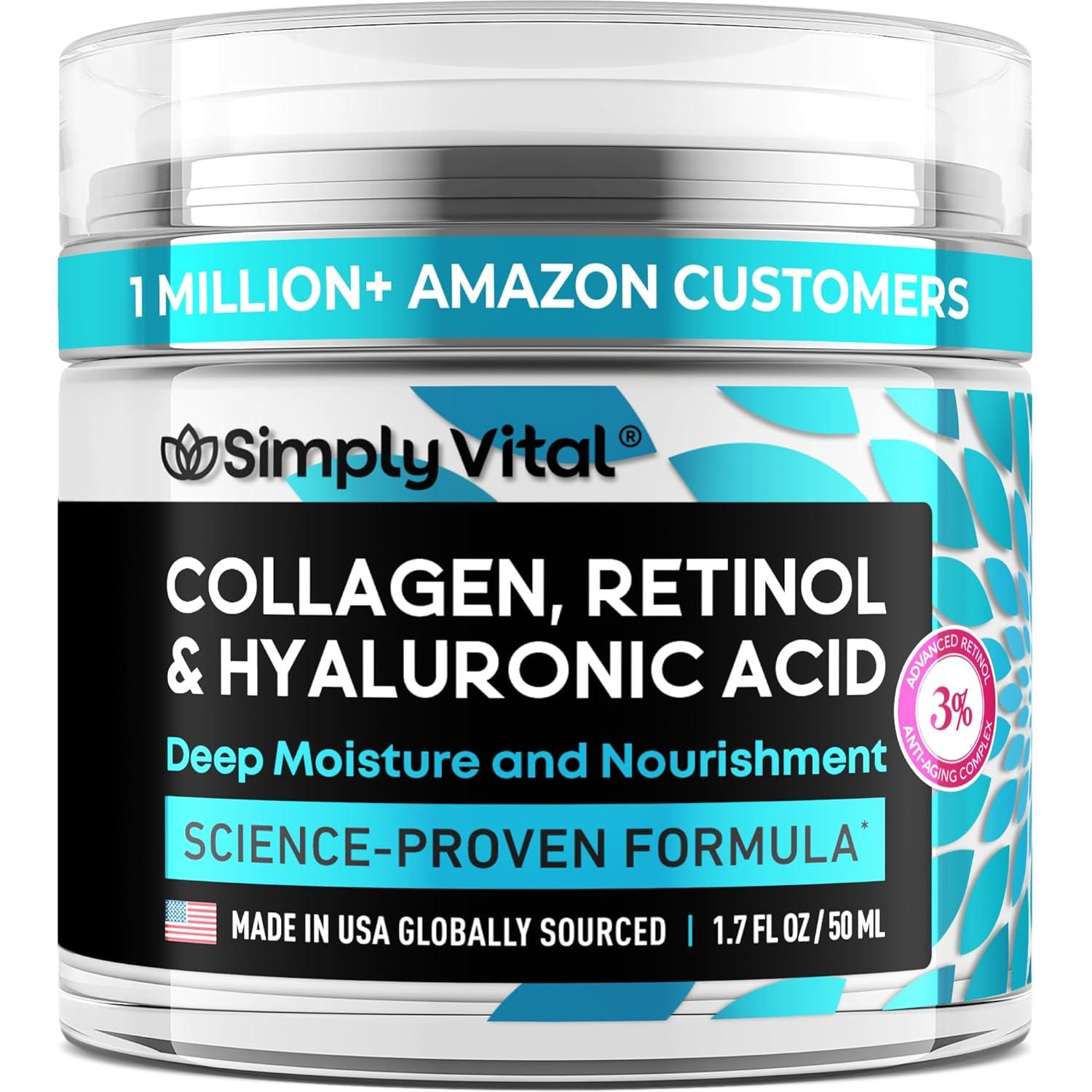 SimplyVital Collagen vs Retinol—Firm, Test, Day or Night... Surprising Skin Boost vs Seasonal Glow