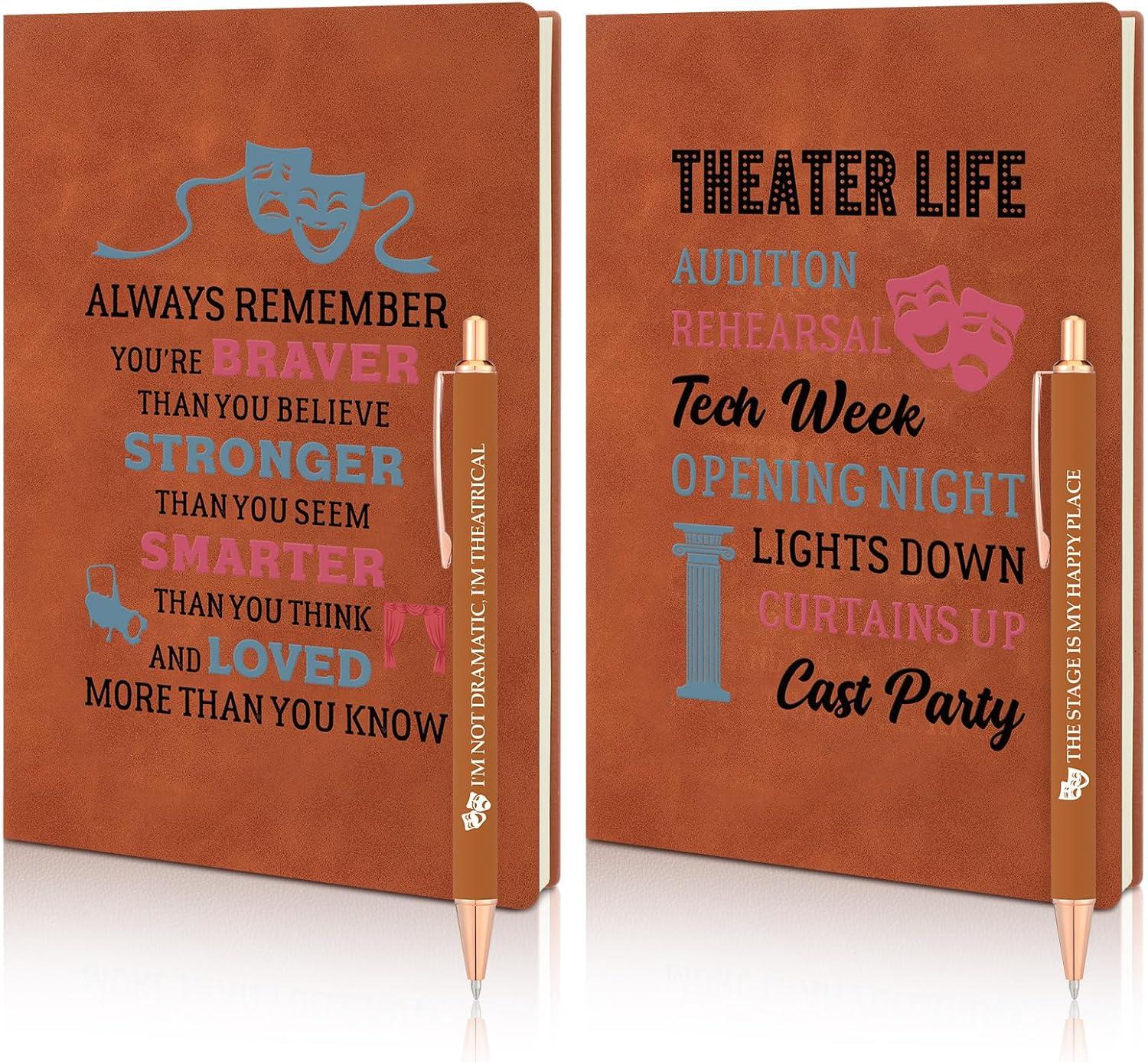 Funny Theater Notebook Pen Gift: Tested Theater Lover’s Choice… Broadway Style!