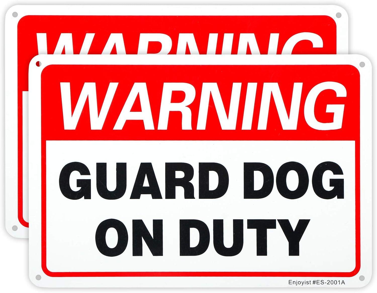 Surprising Guard Dog Sign Showdown: Tested, Weatherproof, Reflective Value