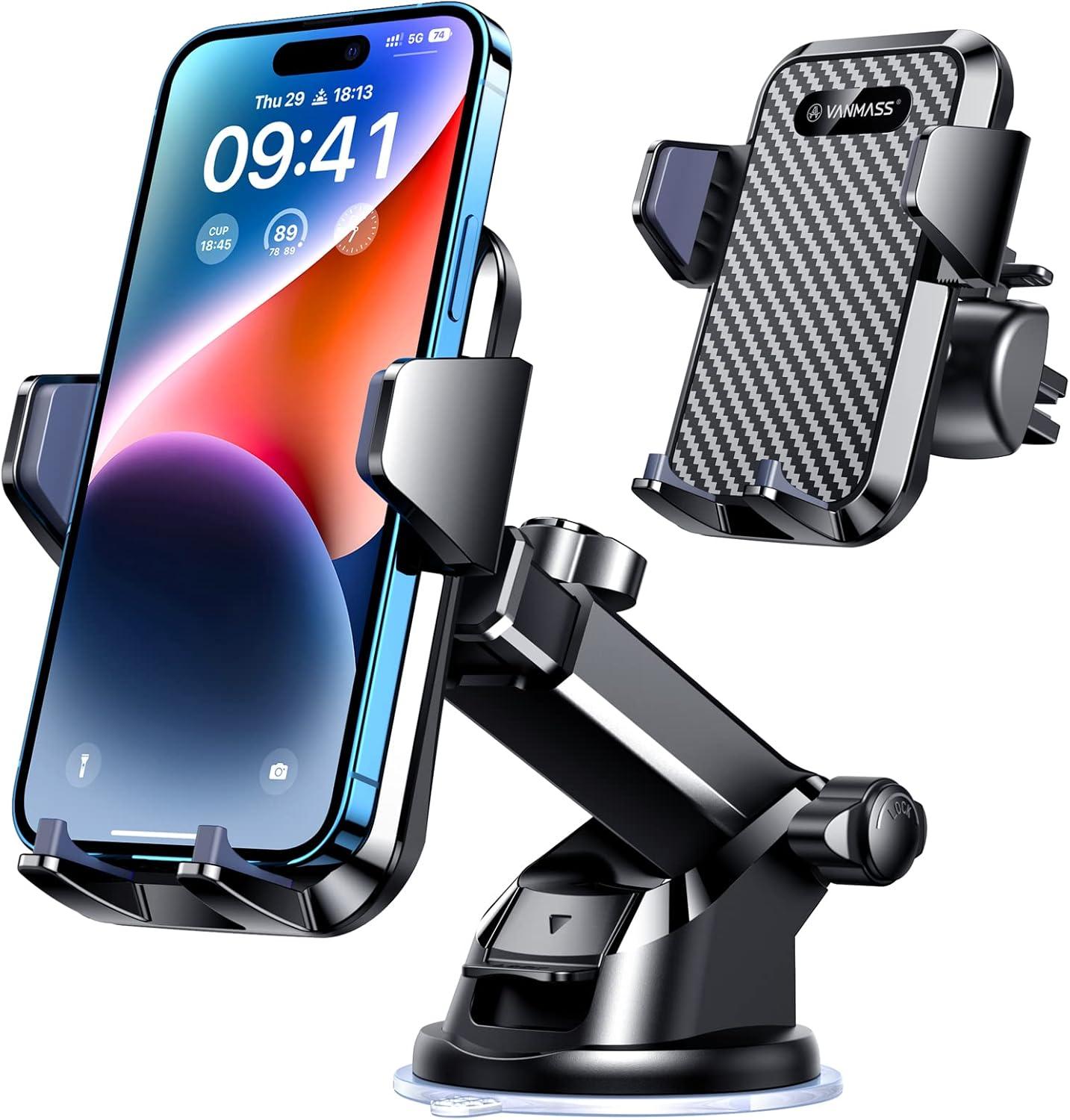 VANMASS Holder Suction vs. Vent: Tested Strength for Truck Needs…Phone Bike Game!