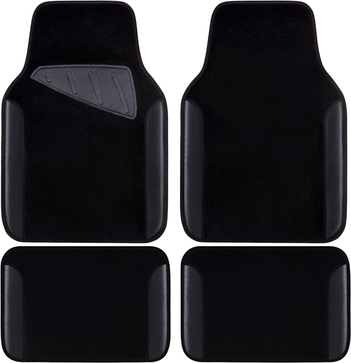 Tested universal mats: Anti-slip nibbs... faux leather perfection for truck/sedans, surprising grip!