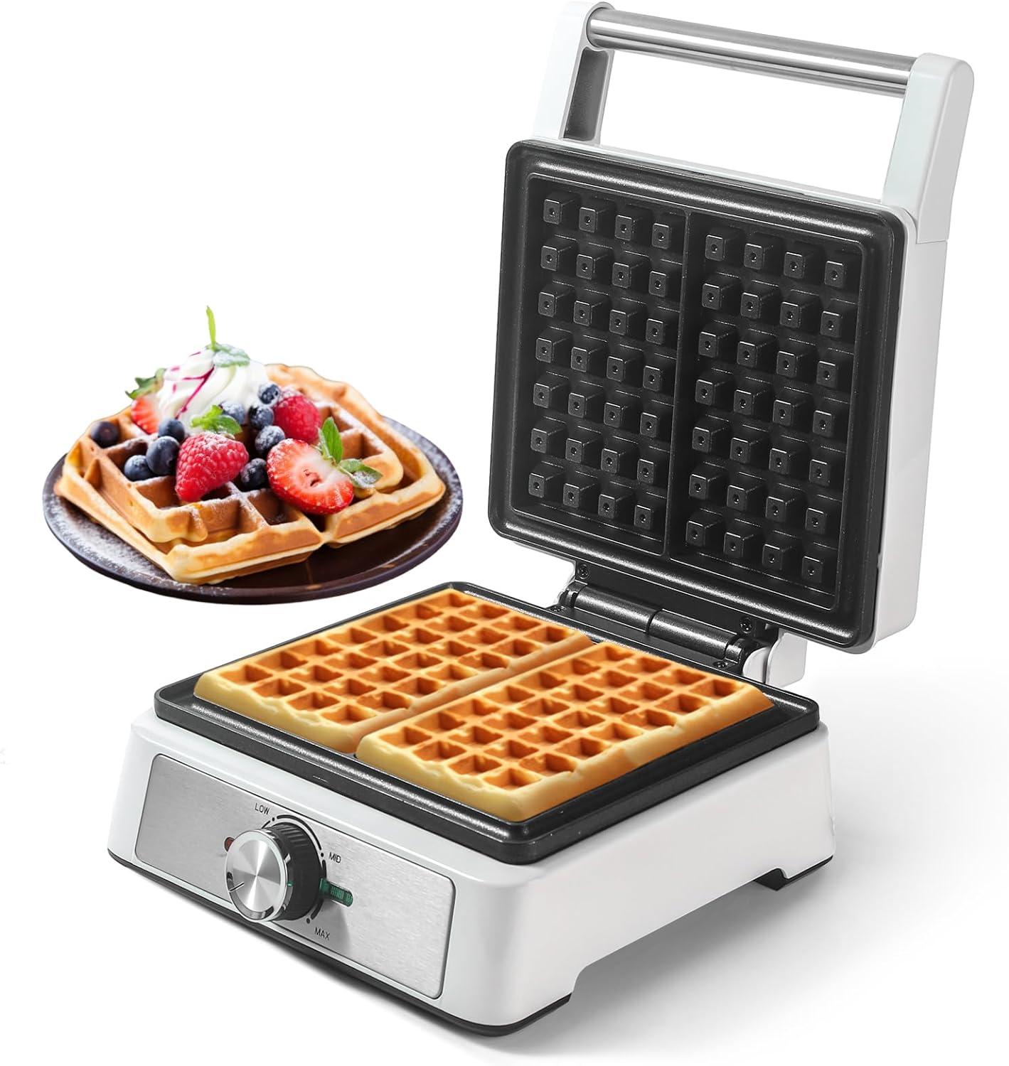 Large Belgian Waffle Maker Compared: Anti-Overflow, Tested, Quick Waffles... Perfect For Breakfast!