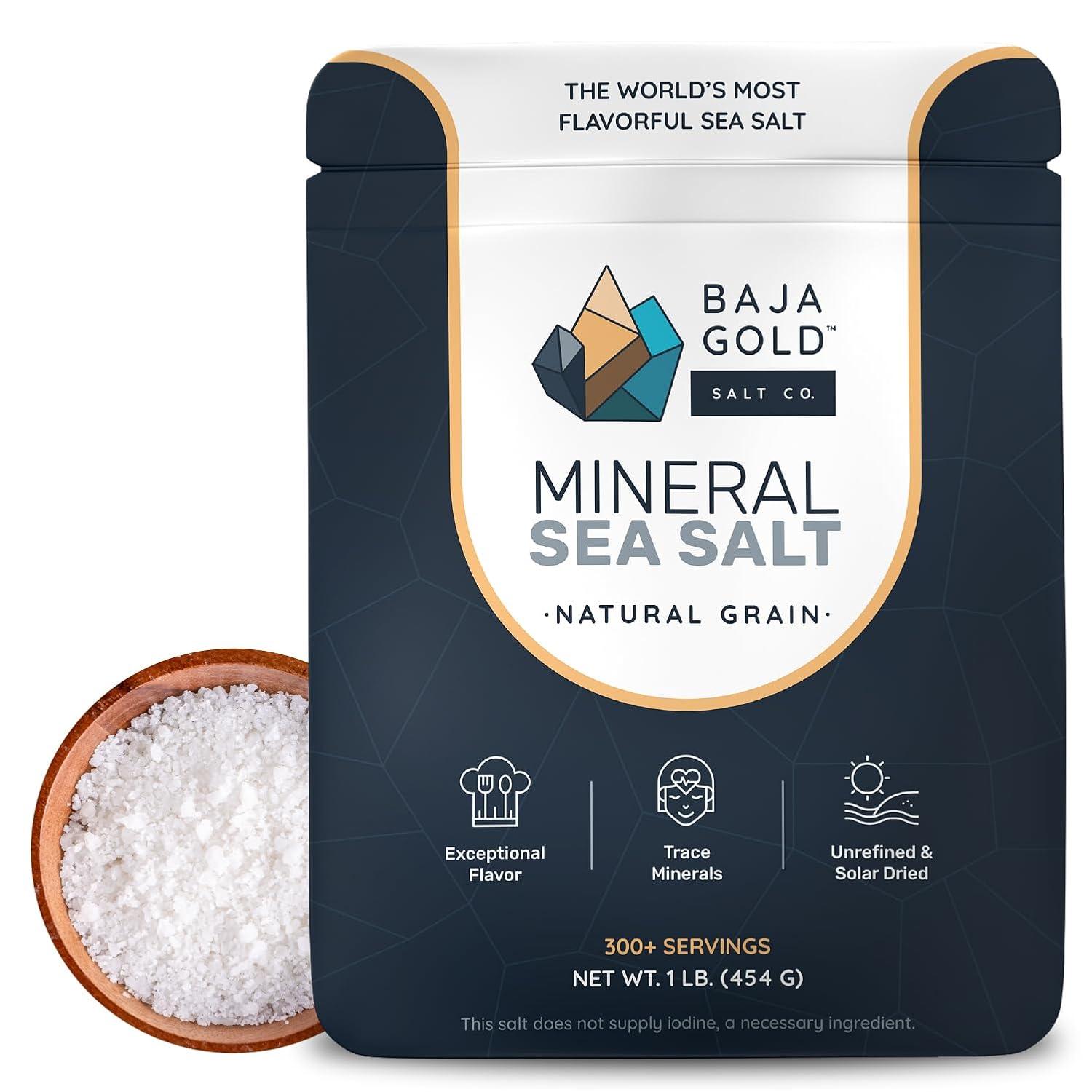 Baja Gold Salt: Authentic, Organics Tested Versus Seasonal Baking... Surprising Flavor Boost!