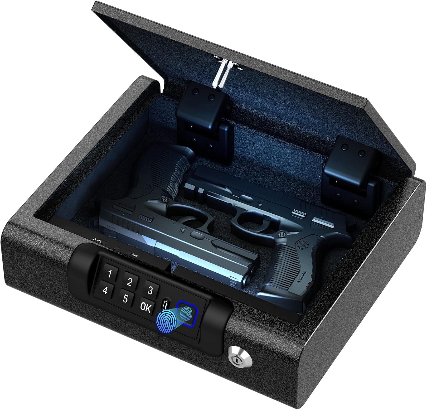 Biometric vs Key Gun Safe: Tested Locks for Pistols, Home & Car Use… Choose Wisely!